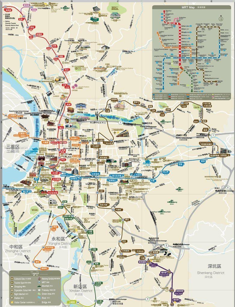 แผนที่ของไทเป mrt เล่น 