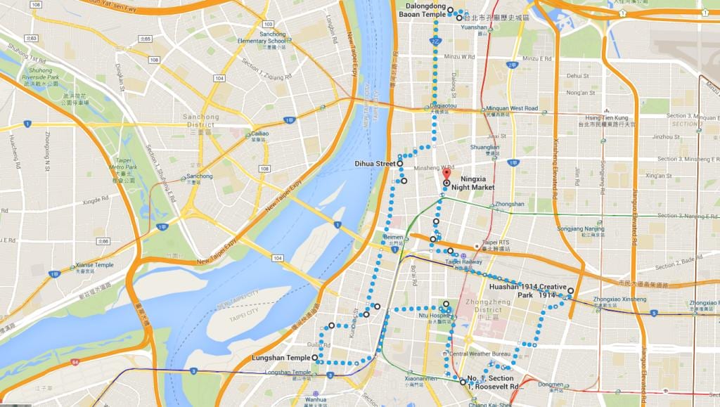 ไทเป ubike แผนที่