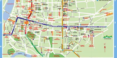 ไทเปนรถบนแผนที่เส้นทาง