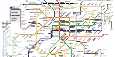 รถไฟใต้ดินแผนที่ไทเป