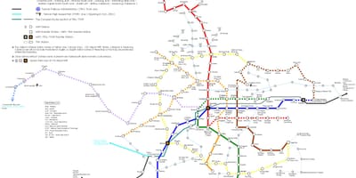 แผนที่ของไทเป hsr สถานี