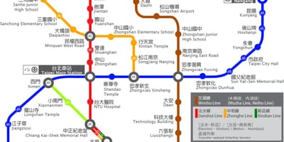 Thsr ไทเปนแผนที่สถานี