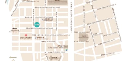 Ximending นแผนที่ไทเป
