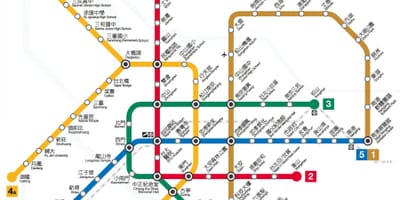 แผนที่ของ xinyi เขต